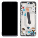 OLED Material LCD Screen and Digitizer Full Assembly With Frame for Xiaomi Redmi K40 / Redmi K40 Pro / Redmi K40 Pro+ / Mi 11i / Poco F3 / M2012K11AC M2012K11C M2012K11AG M2012K11G(Silver)