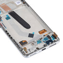 OLED Material LCD Screen and Digitizer Full Assembly With Frame for Xiaomi Redmi K40 / Redmi K40 Pro / Redmi K40 Pro+ / Mi 11i / Poco F3 / M2012K11AC M2012K11C M2012K11AG M2012K11G(Silver)