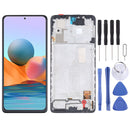 OLED Material LCD Screen and Digitizer Full Assembly With Frame for Xiaomi Redmi Note 10 Pro 4G / Redmi Note 10 Pro (India) / Redmi Note 10 Pro Max (4G) M2101K6G M2101K6R M2101K6P M2101K6I