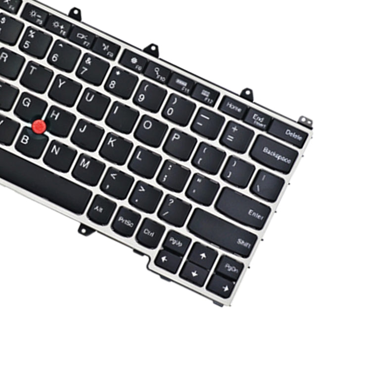 US Version Keyboard With Back Light for Lenovo Thinkpad Yoga 260 / Yoga 370 / X380(Silver)