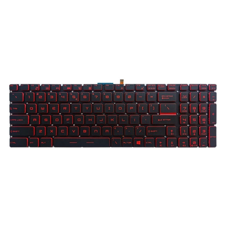 US Version Keyboard With Back Light for MSI Steelseries GP72 GP62 GT72 GS60 GS70 GE62 GL62 GE72 GE62 GS72 GT72 2QD(Red)