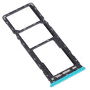 SIM Card Tray + SIM Card Tray + Micro SD Card Tray for infinix Hot 9 Play X680 C680B X680C(Green)
