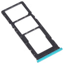 SIM Card Tray + SIM Card Tray + Micro SD Card Tray for infinix Hot 9 Play X680 C680B X680C(Green)