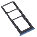 SIM Card Tray + SIM Card Tray + Micro SD Card Tray for infinix Hot 9 Play X680 C680B X680C(Blue)