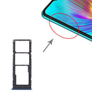 SIM Card Tray + SIM Card Tray + Micro SD Card Tray for infinix Hot 9 Play X680 C680B X680C(Blue)