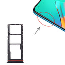SIM Card Tray + SIM Card Tray + Micro SD Card Tray for infinix Hot 10 Play / Smart 5(India) X688C X688B(Black)
