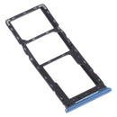 SIM Card Tray + SIM Card Tray + Micro SD Card Tray for infinix Hot 10 Play / Smart 5(India) X688C X688B(Blue)