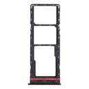 SIM Card Tray + SIM Card Tray + Micro SD Card Tray for infinix Hot 8 Lite X650(Black)