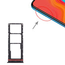 SIM Card Tray + SIM Card Tray + Micro SD Card Tray for infinix Hot 8 Lite X650(Black)