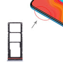 SIM Card Tray + SIM Card Tray + Micro SD Card Tray for infinix Hot 8 Lite X650(Grey)