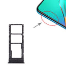SIM Card Tray + SIM Card Tray + Micro SD Card Tray for infinix Smart 5 X657 X657C(Black)