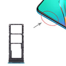 SIM Card Tray + SIM Card Tray + Micro SD Card Tray for infinix Smart 5 X657 X657C(Green)