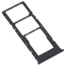 SIM Card Tray + SIM Card Tray + Micro SD Card Tray for Tecno Spark 4 / Camon 12 KC2 KC8 CC7(Black)