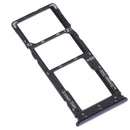 SIM Card Tray + SIM Card Tray + Micro SD Card Tray for Tecno Camon 12 Air CC6(Black)