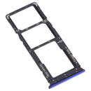 SIM Card Tray + SIM Card Tray + Micro SD Card Tray for Tecno Camon 12 Air CC6(Blue)