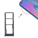 SIM Card Tray + SIM Card Tray + Micro SD Card Tray for Tecno Camon 12 Air CC6(Blue)
