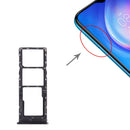SIM Card Tray + SIM Card Tray + Micro SD Card Tray for Tecno Spark 6 Air KE6 KE6J KF6(Black)