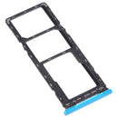 SIM Card Tray + SIM Card Tray + Micro SD Card Tray for Infinix Hot 10s / Hot 10T X689B X689 X689C(Blue)