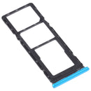 SIM Card Tray + SIM Card Tray + Micro SD Card Tray for Infinix Hot 10s / Hot 10T X689B X689 X689C(Blue)