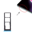 SIM Card Tray + SIM Card Tray + Micro SD Card Tray for Infinix Hot 10s / Hot 10T X689B X689 X689C(Blue)