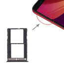 SIM Card Tray + SIM Card Tray + Micro SD Card Tray for Infinix Note 5 Stylus X605(Black)