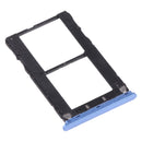 SIM Card Tray + SIM Card Tray + Micro SD Card Tray for Infinix Note 5 Stylus X605(Blue)