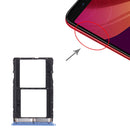 SIM Card Tray + SIM Card Tray + Micro SD Card Tray for Infinix Note 5 Stylus X605(Blue)