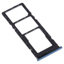 SIM Card Tray + SIM Card Tray + Micro SD Card Tray for Infinix Hot 9 X655C X655 X655D(Blue)