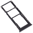 SIM Card Tray + SIM Card Tray + Micro SD Card Tray for Tecno Spark 5 Pro KD7(Black)