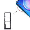 SIM Card Tray + SIM Card Tray + Micro SD Card Tray for Tecno Spark 5 Pro KD7(Black)
