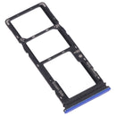 SIM Card Tray + SIM Card Tray + Micro SD Card Tray for Tecno Spark 5 Pro KD7(Blue)