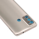 Battery Back Cover for Motorola Moto G60 / Moto G40 Fusion PANB0001IN PANB0013IN PANB0015IN PANV0001IN PANV0005IN PANV0009IN(Silver)