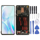 AMOLED Material LCD Screen and Digitizer Full Assembly With Frame for OnePlus 8 IN2013 2017 2010(Black)
