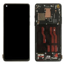 AMOLED Material LCD Screen and Digitizer Full Assembly With Frame for OnePlus 8 IN2013 2017 2010(Black)