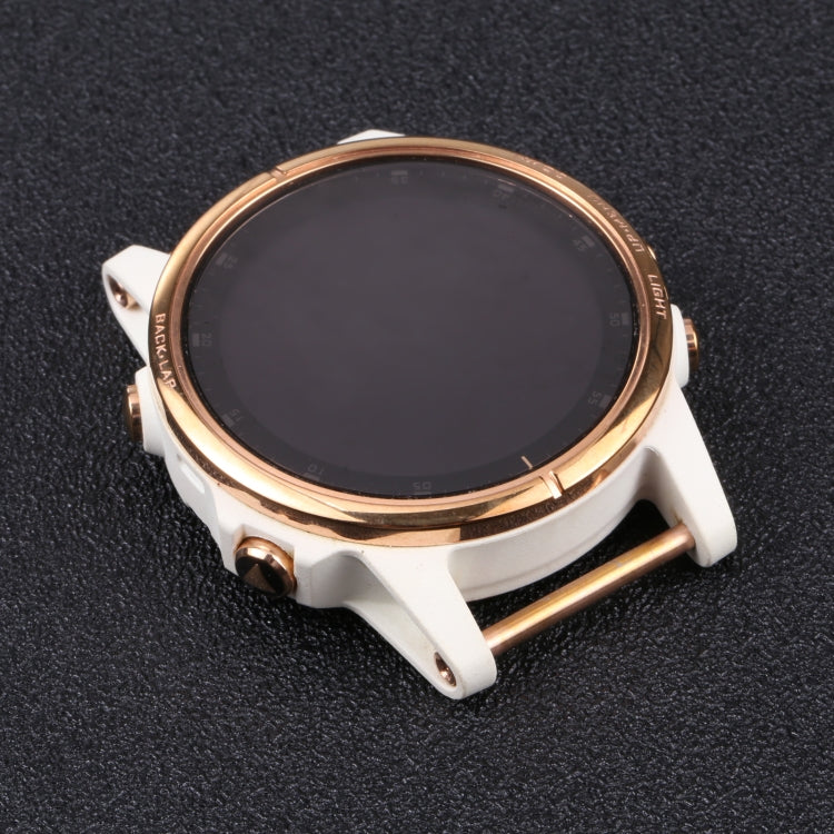 LCD Screen and Digitizer Full Assembly With Frame for Garmin Fenix 5S Plus (Sapphire Version)(White)