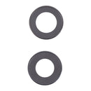 2 PCS Rear Camera Glass Lens Metal Inside Protector Hoop Ring for iPhone 13
