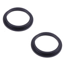 2 PCS Rear Camera Glass Lens Metal Outside Protector Hoop Ring for iPhone 13(Black)