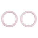 2 PCS Rear Camera Glass Lens Metal Outside Protector Hoop Ring for iPhone 13(Pink)
