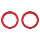 2 PCS Rear Camera Glass Lens Metal Outside Protector Hoop Ring for iPhone 13(Red)