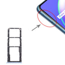SIM Card Tray + SIM Card Tray + Micro SD Card Tray for OPPO Realme C12 RMX2189 (Blue)