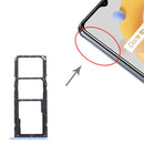 SIM Card Tray + SIM Card Tray + Micro SD Card Tray for OPPO Realme C20 / Realme C20A RMX3063, RMX3061 (Blue)