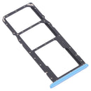 SIM Card Tray + SIM Card Tray + Micro SD Card Tray for OPPO Realme C21 / Realme C21Y RMX3201,RMX3261 (Blue)