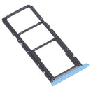 SIM Card Tray + SIM Card Tray + Micro SD Card Tray for OPPO Realme C21 / Realme C21Y RMX3201,RMX3261 (Blue)