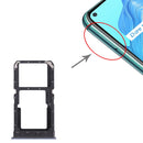 SIM Card Tray + SIM Card Tray / Micro SD Card Tray for OPPO Realme V5 5G (Silver)