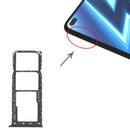 SIM Card Tray + SIM Card Tray + Micro SD Card Tray for OPPO Realme 6 Pro RMX2061, RMX2063 (Black)