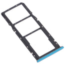 SIM Card Tray + SIM Card Tray + Micro SD Card Tray for OPPO Realme C3 RMX2027, RMX2020, RMX2021 (Blue)