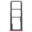 SIM Card Tray + SIM Card Tray + Micro SD Card Tray for OPPO Realme C3 RMX2027, RMX2020, RMX2021 (Red)