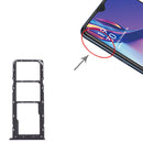 SIM Card Tray + SIM Card Tray + Micro SD Card Tray for OPPO A12 CPH2083, CPH2077 (Black)