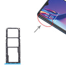 SIM Card Tray + SIM Card Tray + Micro SD Card Tray for OPPO A12 CPH2083, CPH2077 (Blue)