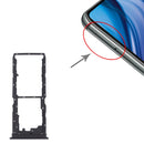 SIM Card Tray + SIM Card Tray + Micro SD Card Tray for vivo Y30 (China) / Y20s V2034A (Black)